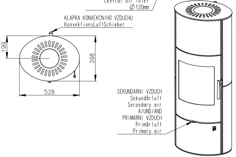 ROMOTOP EVORA 01 AKUM keramika 90002 biela lesklá - akumulačné krbové kachle