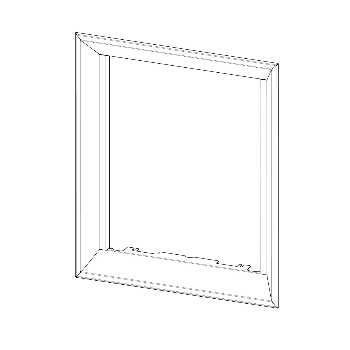 RÁMIK D2L RAM04N krycí polohlboký - ROMOTOP