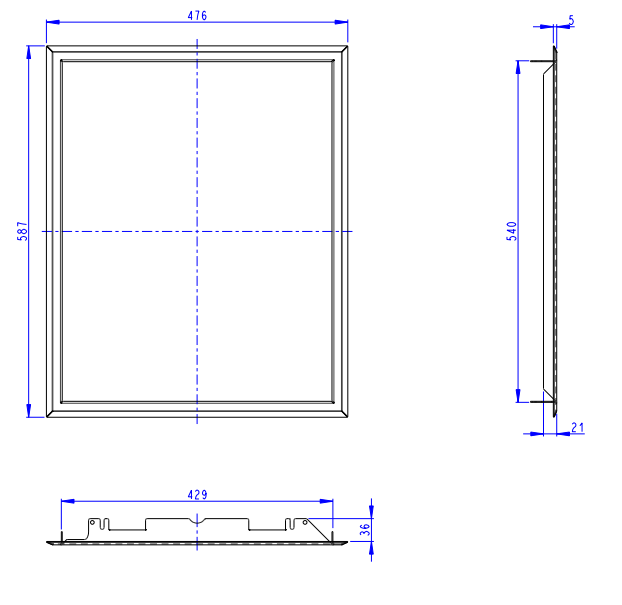 RÁMIK D2L RAM06N krycí - ROMOTOP