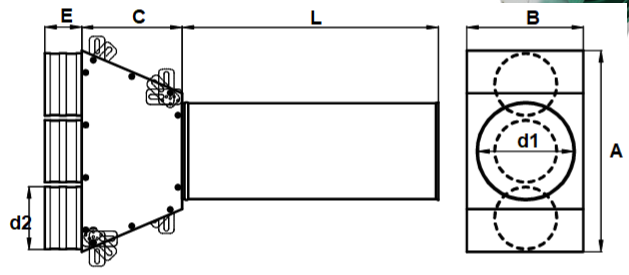 PRODMAXGM | Distribučný box GM 3x75/125 priamy SK 3x75/125P/GM