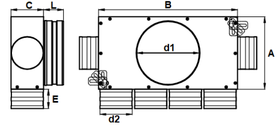 PRODMAXGM | Rozdeľovací box GM 6 vývodov 6x75/200/GM SK 6x75/200/GM