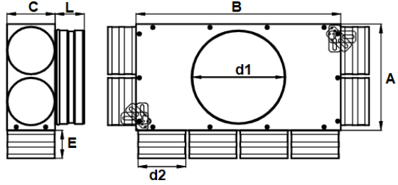PRODMAXGM | Rozdeľovací box GM 8 vývodov 8x75/160/GMI SK 8x75/160/GMI