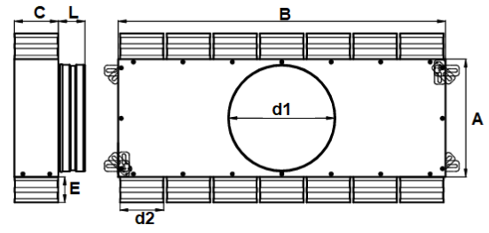 PRODMAXGM | Rozdeľovací box GM 14 vývodov 14x75/200/GM SK 14x75/200/GM