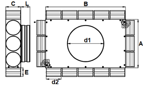 PRODMAXGM | Rozdeľovací box GM 16x75/160 izolovaný SK 16x75/160/GMI