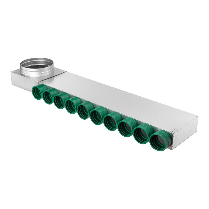 PRODMAXGM | Rozdeľovač plochý GM jednoradový ľavý/pravý 10 vývodov 10x75/200/L/P/GM/I SK 10x75/200/L/P/GM/I