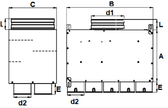 PRODMAXOC | Rozdeľovací box dvojradový 10×90/200 izolovaný SK 10x90/200DI