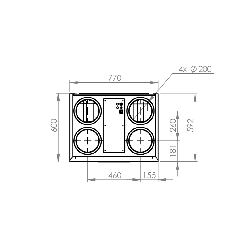 PRODMAX REKUPERATORY | PRODMAX AIR EXPERT 600 V EPP CLASSIC - rekuperátor AIR EXPERT600EPP-C-V