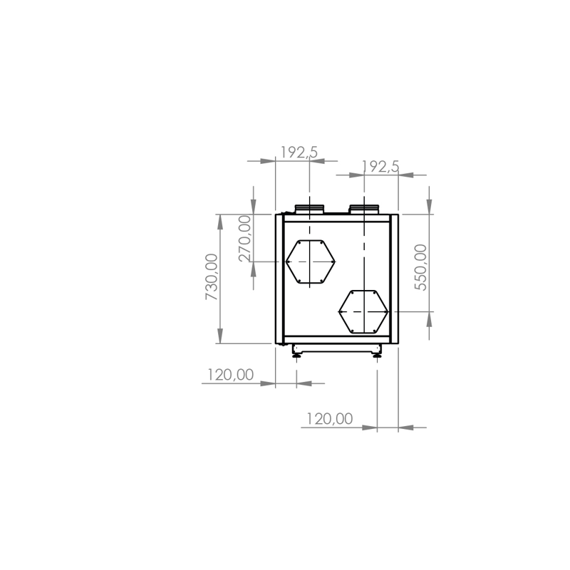 PRODMAX REKUPERATORY | PRODMAX PRO MAX 400 R H/V CLASSIC - rekuperátor PRO MAX 400 R H/V-R/L