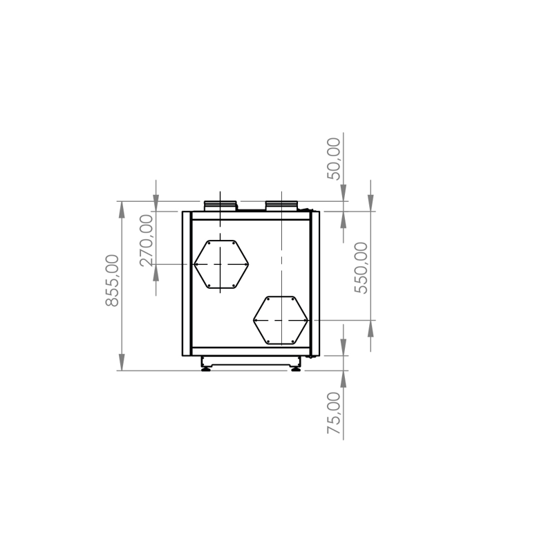 PRODMAX REKUPERATORY | PRODMAX PRO MAX 400 R H/V CLASSIC - rekuperátor PRO MAX 400 R H/V-R/L