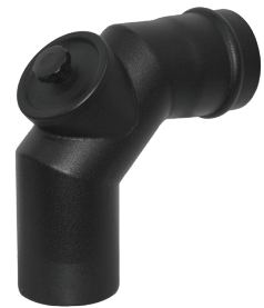 Koleno ø80 mm oceľ - 90° s revizným otvorom OPJ07/80
